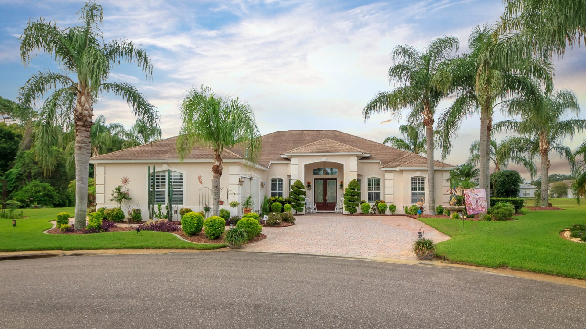 Beautiful Home with Palms